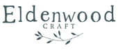 Eldenwood Craft logo with a branch underneath