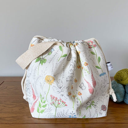 Diy Mini Drawstring Bag Small Drawstring Knitting Project Bag