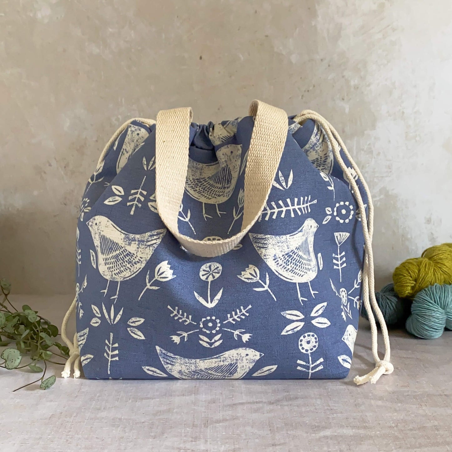 XL Drawstring Knitting Project Bag - Narvik